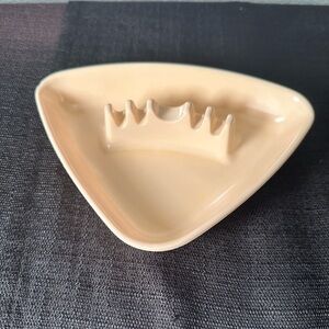 Vintage GES-Line 361 MCM Beige/peach Triangle Atomic Retro Ashtray
